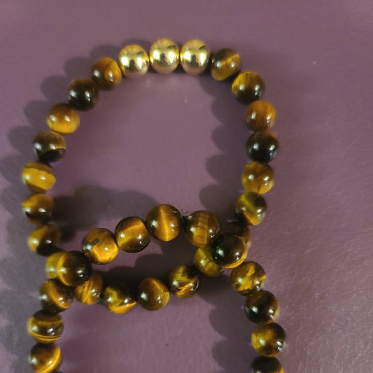 Yellow Tiger Eye Stretch Bracelet