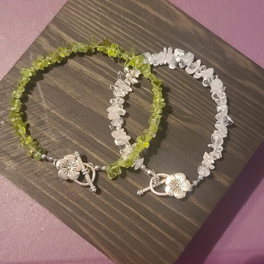 Crystal Chip Bracelets