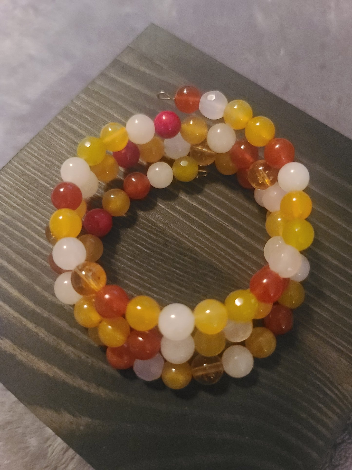 Multicolor Jade Wrap Bracelet