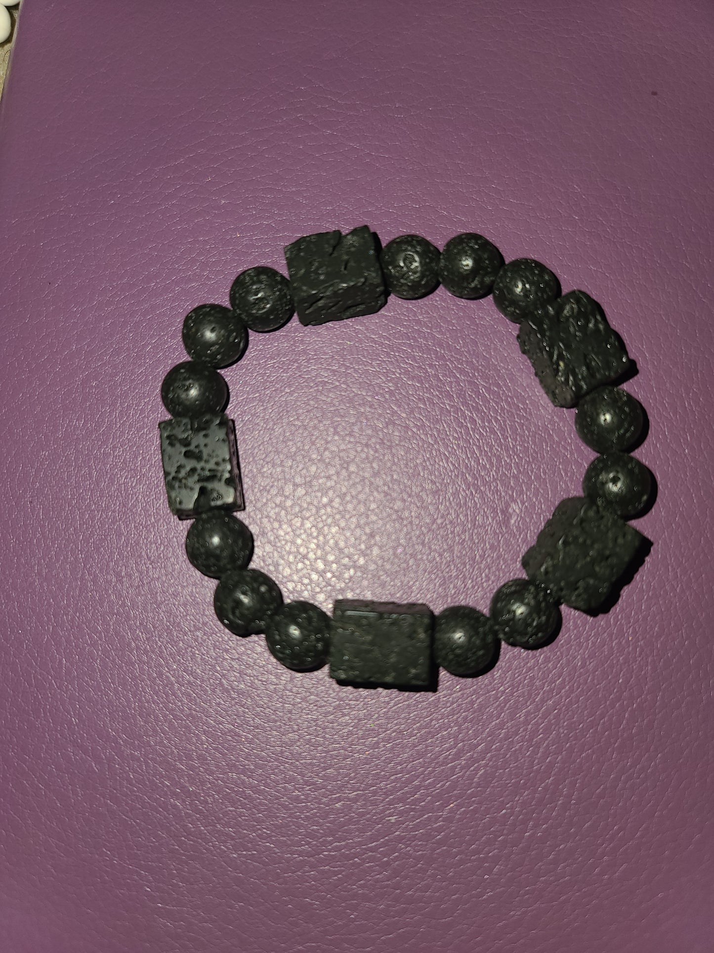 Lava Stone Stretch Bracelet